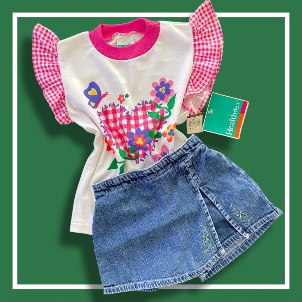 Deadstock HealthTex Flutter Sleeve Tee - 6T